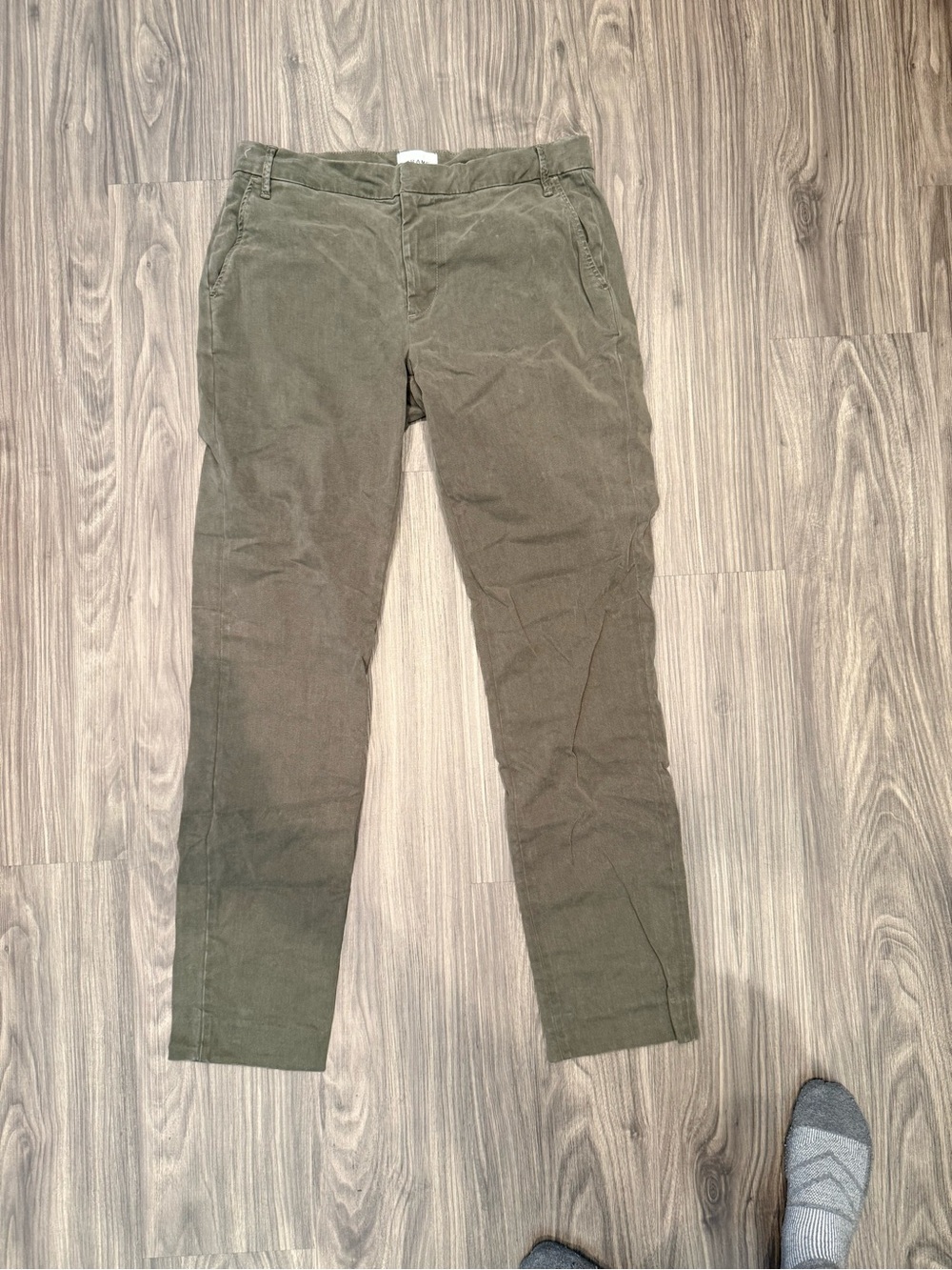 Frame Men's Olive Green Casual Pants